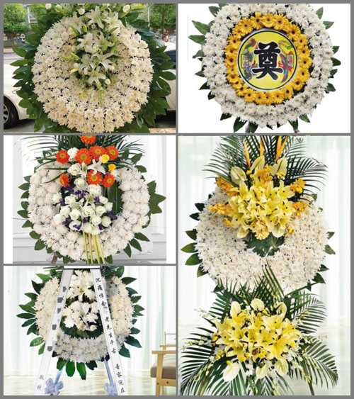 江苏泰州兴化市竹泓镇花圈速递