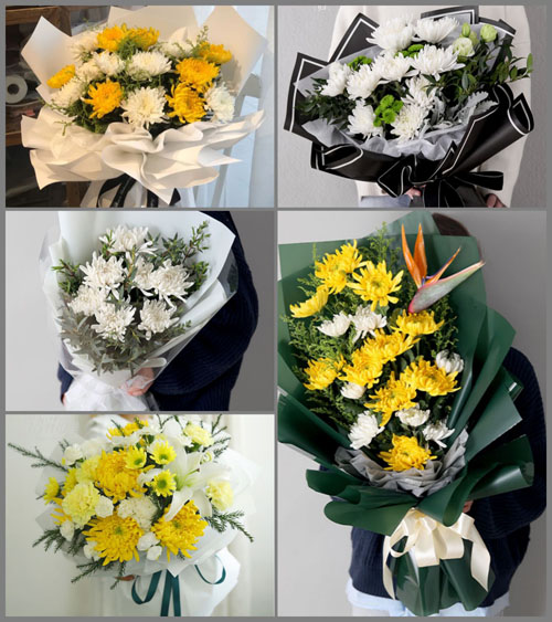 江苏泰州兴化市竹泓镇白事花束代送